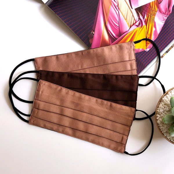 Satin Cotton · Brown & Nude