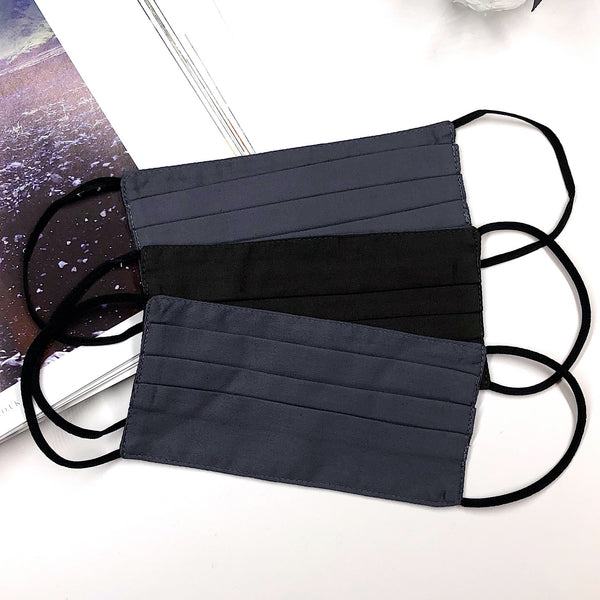 Satin Cotton · Black & Dark Grey