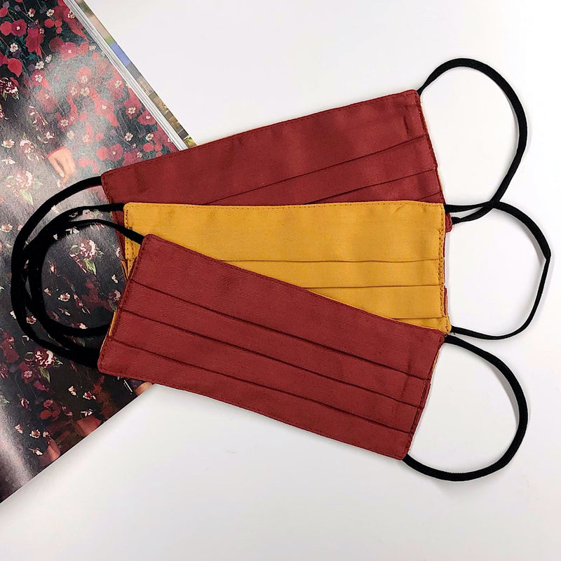 Satin Cotton · Burgundy & Gold